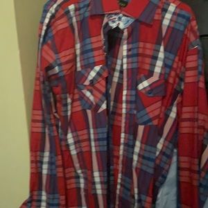 Bertigo size 6 red plaid casual